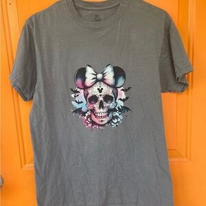 Gray Skull Graphic Kids T-Shirt